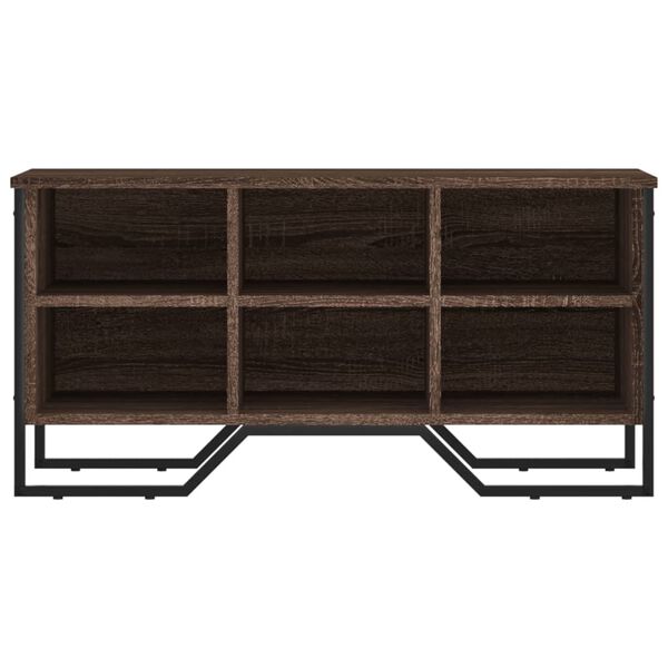 vidaXL Παπουτσοθήκη Καφέ Δρυς 90x38x45,5 εκ. από Επεξεργ. Ξύλο