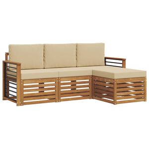 vidaXL &Sigma;&epsilon;&iota;&rho;ά &Kappa;&alpha;&nu;&alpha;&pi;έ &Epsilon;&xi;&omega;&tau;&epsilon;&rho;&iota;&kappa;&omicron;ύ &mu;&epsilon; &mu;&alpha;&xi;&iota;&lambda;ά&rho;&iota; 4 pcs &Phi;&upsilon;&sigma;&iota;&kappa;ό &kappa;&alpha;&iota; &Mu;&pi;&epsilon;&zeta;