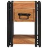vidaXL Κομοδίνο με συρτάρι Καφέ 30 x 30 x 40 cm Μασίφ ξύλο ακακίας