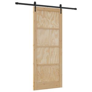 vidaXL &Sigma;&upsilon;&rho;ό&mu;&epsilon;&nu;&eta; &Pi;ό&rho;&tau;&alpha; ORKDAL 86 x 211 cm &Mu;&alpha;&sigma;ί&phi; &Xi;ύ&lambda;&omicron; &Pi;&epsilon;ύ&kappa;&omicron;&upsilon;