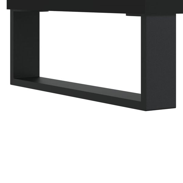 vidaXL Δισκοθήκη Μαύρη 85 x 38 x 48 εκ. από Επεξεργασμένο Ξύλο