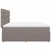 vidaXL &Kappa;&rho;&epsilon;&beta;ά&tau;&iota; Boxspring &mu;&epsilon; &Sigma;&tau;&rho;ώ&mu;&alpha; Taupe 180x200 &epsilon;&kappa;. &Upsilon;&phi;&alpha;&sigma;&mu;ά&tau;&iota;&nu;&omicron;