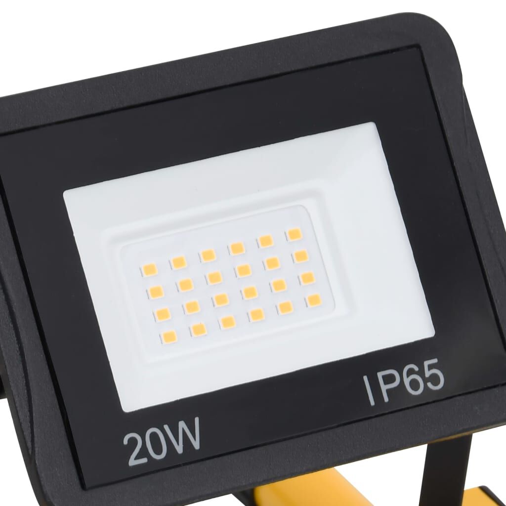 vidaXL Προβολέας LED με Λαβή Ψυχρό Λευκό 2 x 20 W