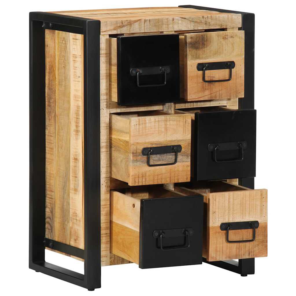 vidaXL Sideboard 50x35x70 cm Στερεό ακατέργαστο ξύλο Mango