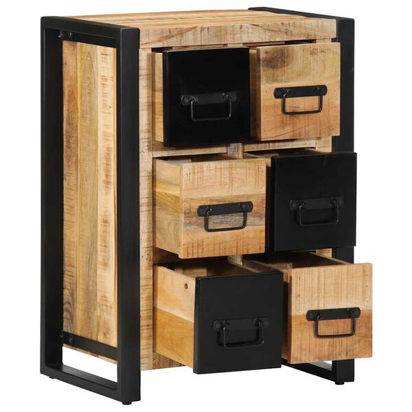 vidaXL Sideboard 50x35x70 cm Στερεό ακατέργαστο ξύλο Mango