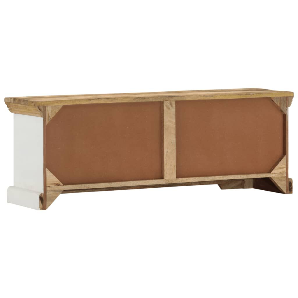 vidaXL Έπιπλο Τηλεόρασης 110 x 30 x 40 εκ. από Μασίφ Ξύλο Μάνγκο