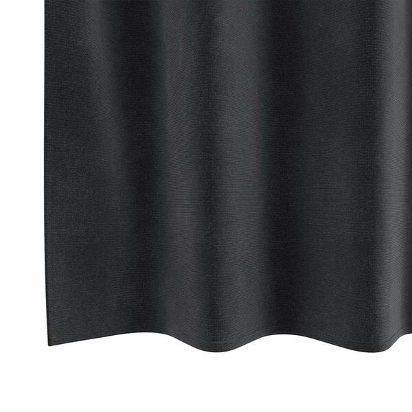 vidaXL Κουρτίνες με κουρτίνες 2 pcs Σκούρο γκρι 140 x 140 cm Βελούδο