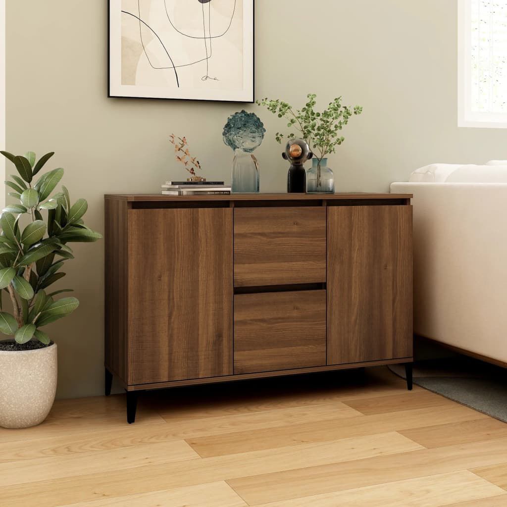 vidaXL Μπουφές Καφέ Δρυς 104 x 35 x 70 εκ. από Επεξεργασμένο Ξύλο