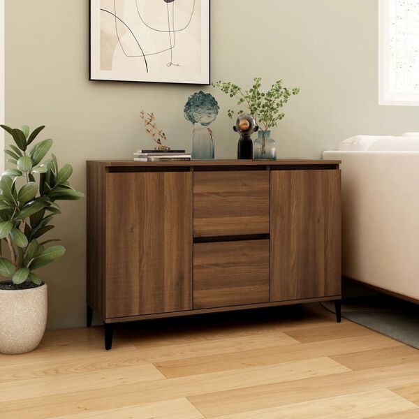 vidaXL Μπουφές Καφέ Δρυς 104 x 35 x 70 εκ. από Επεξεργασμένο Ξύλο