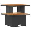 vidaXL Σετ Καναπέ Κήπου 10 pcs Μαύρο και Καφέ 80 x 80 x 71 cm