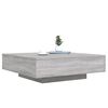 vidaXL Τραπεζάκι Σαλονιού με Φώτα LED Γκρι Sonoma 100x100x31 εκ.