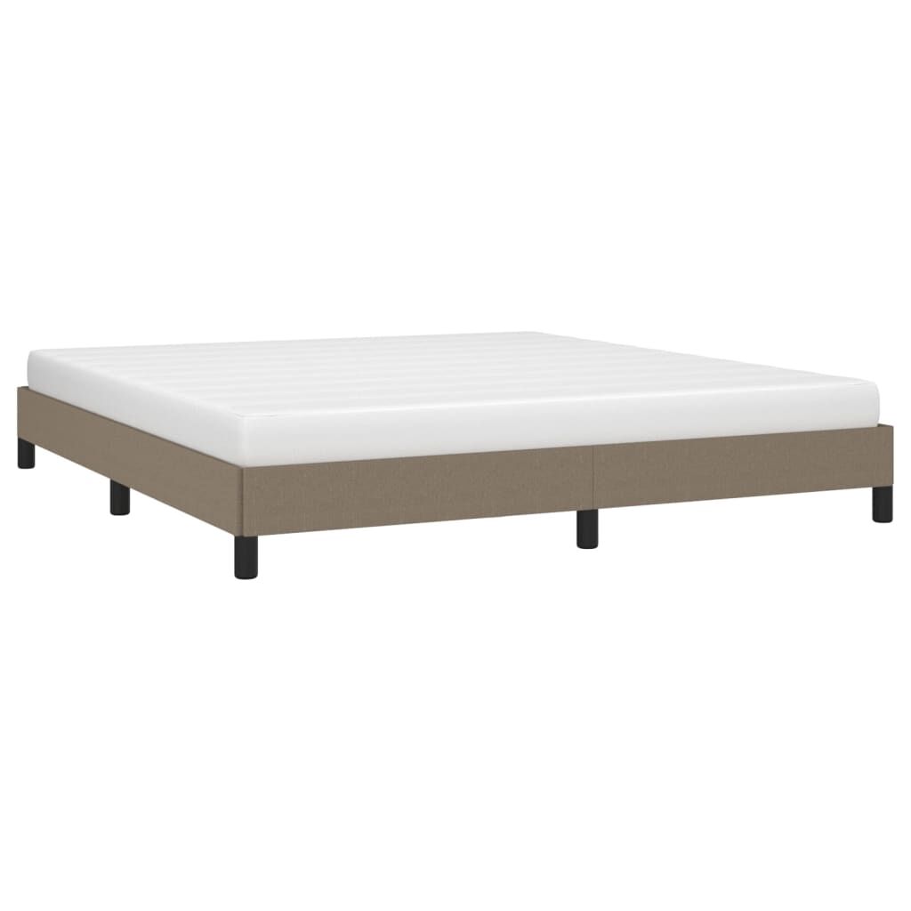 vidaXL Σκελετός Κρεβατιού Χωρίς Στρώμα Taupe 160x200 εκ. Υφασμάτινο