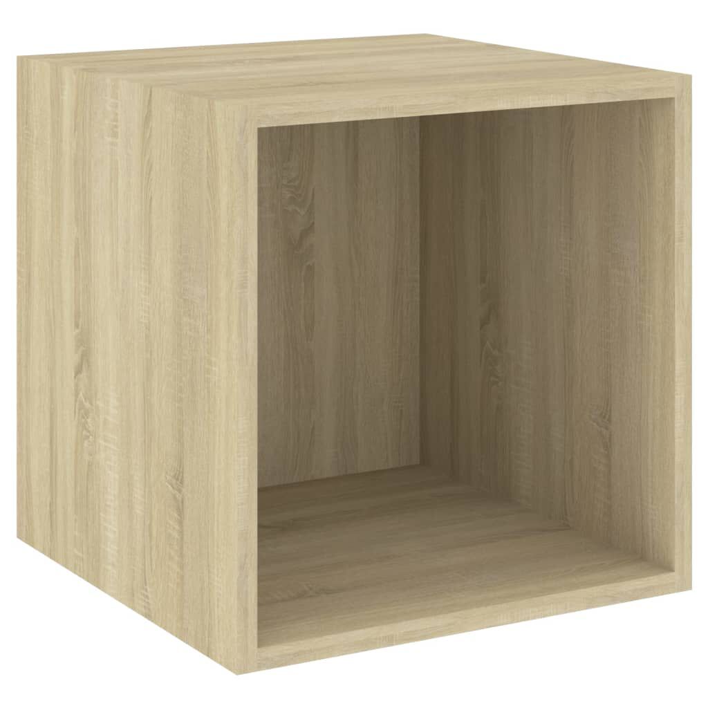 vidaXL Ντουλάπια Τοίχου 2 τεμ. Sonoma Δρυς 37x37x37εκ. από Επεξ. Ξύλο
