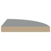 vidaXL Ράφι Τοίχου Γωνιακό Γκρι 35x35x3,8 εκ. από MDF