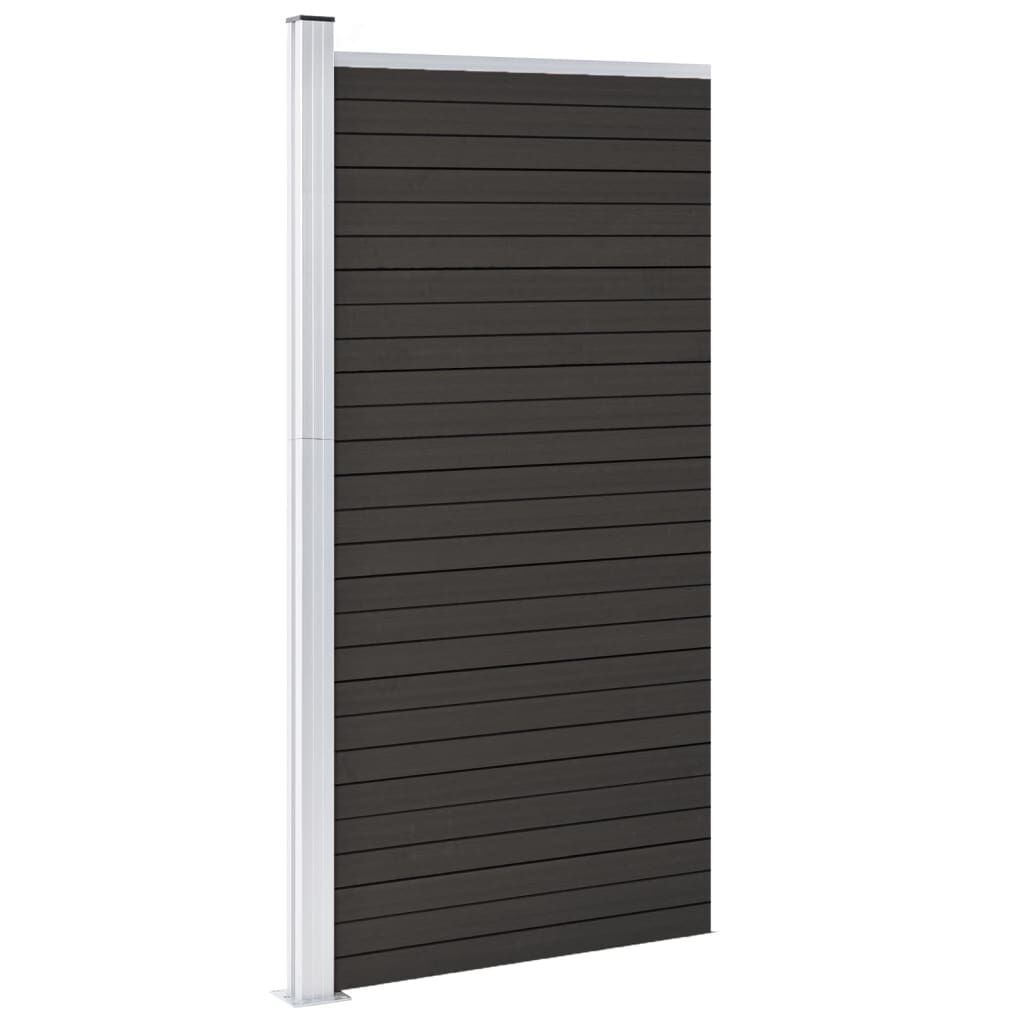 vidaXL Πάνελ Περίφραξης Γκρι 95 x 186 εκ. από WPC