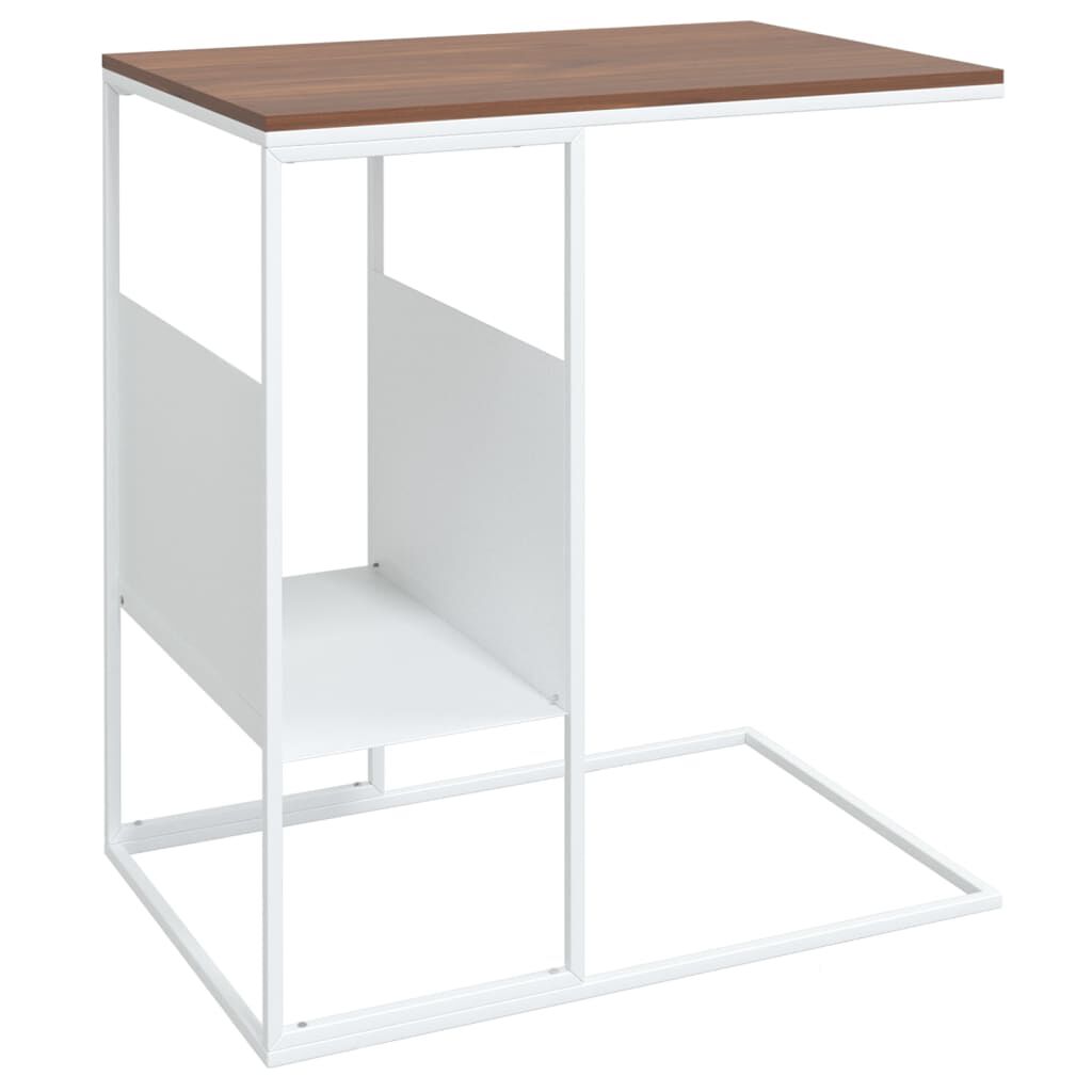 vidaXL Τραπέζι Βοηθητικό Λευκό 55x36x59,5 εκ. από Επεξεργασμένο Ξύλο