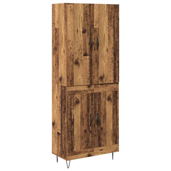 vidaXL Highboard 2 pcs &Pi;&alpha;&lambda;&iota;ό &xi;ύ&lambda;&omicron; &Epsilon;&pi;&epsilon;&xi;&epsilon;&rho;&gamma;&alpha;&sigma;&mu;έ&nu;&omicron; &xi;ύ&lambda;&omicron;