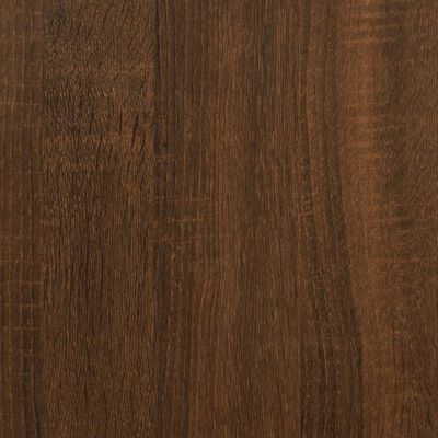 vidaXL Παπουτσοθήκη Καφέ Δρυς 54 x 34 x 183 εκ. από Επεξεργασμένο Ξύλο
