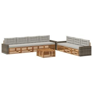 vidaXL &Sigma;&epsilon;&iota;&rho;ά &Kappa;&alpha;&nu;&alpha;&pi;έ &Epsilon;&xi;&omega;&tau;&epsilon;&rho;&iota;&kappa;&omicron;ύ 8 pcs &Phi;&upsilon;&sigma;&iota;&kappa;ό &kappa;&alpha;&iota; &Alpha;&nu;&omicron;&iota;&chi;&tau;ό &Gamma;&kappa;&rho;&iota;