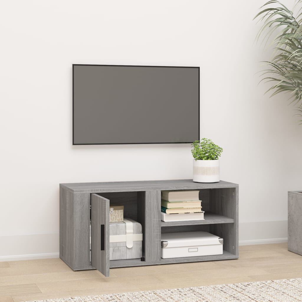 vidaXL Έπιπλο Τηλεόρασης Γκρι Sonoma 80x31,5x36 εκ. από Επεξεργ. Ξύλο