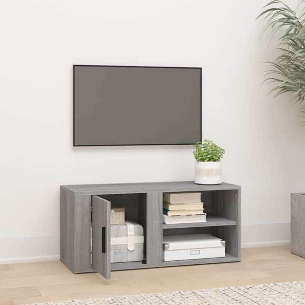 vidaXL Έπιπλο Τηλεόρασης Γκρι Sonoma 80x31,5x36 εκ. από Επεξεργ. Ξύλο