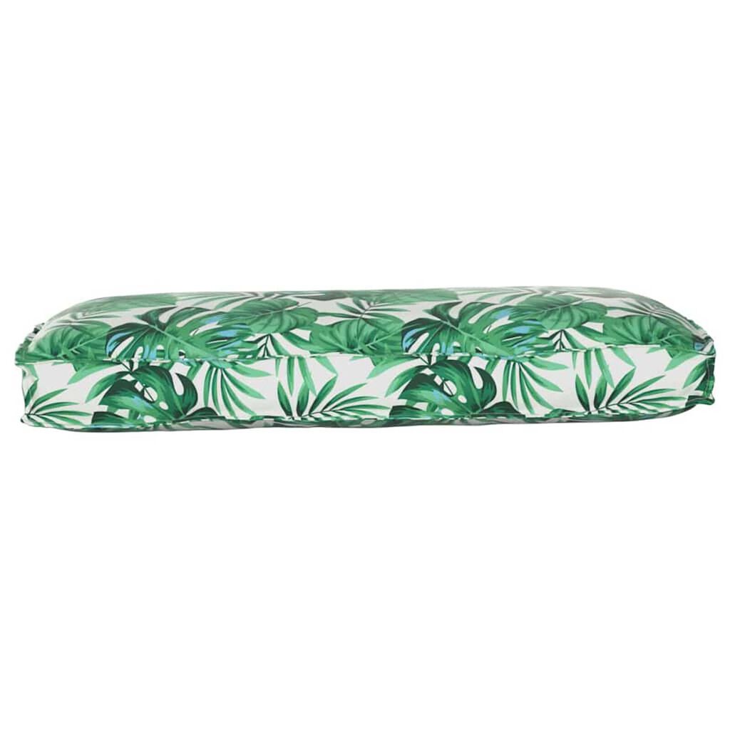 vidaXL Μαξιλάρι παλέτας για κάθισμα / πλάτη Floral Μοτίβο φύλλων