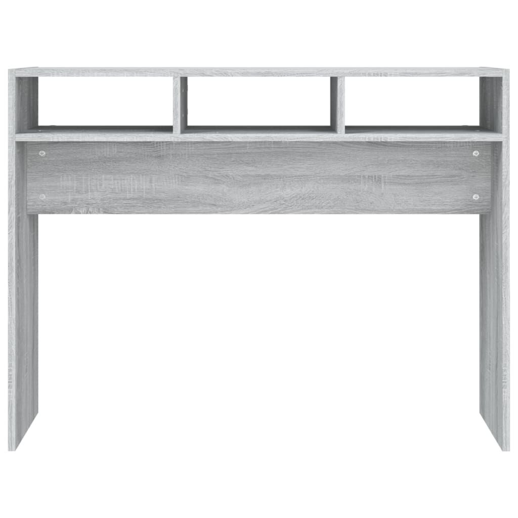 vidaXL Τραπέζι Κονσόλα Γκρι Sonoma 105x30x80 εκ. Επεξεργασμένο Ξύλο