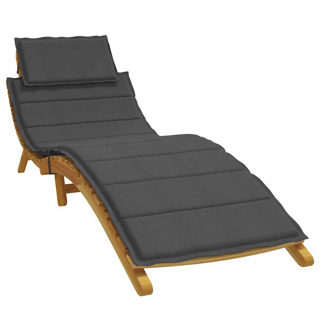 vidaXL Μαξιλάρι Ξαπλώστρας Ανθρακί 186x58x4 εκ. Ύφασμα