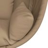 vidaXL Πολυθρόνα Egg Κρεμαστή με Βάση Taupe Συνθ. Ρατάν / Ατσάλι