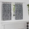 vidaXL Κουρτίνα με κουρτίνες 2 pcs Γκρι 140 x 140 cm Βελούδο