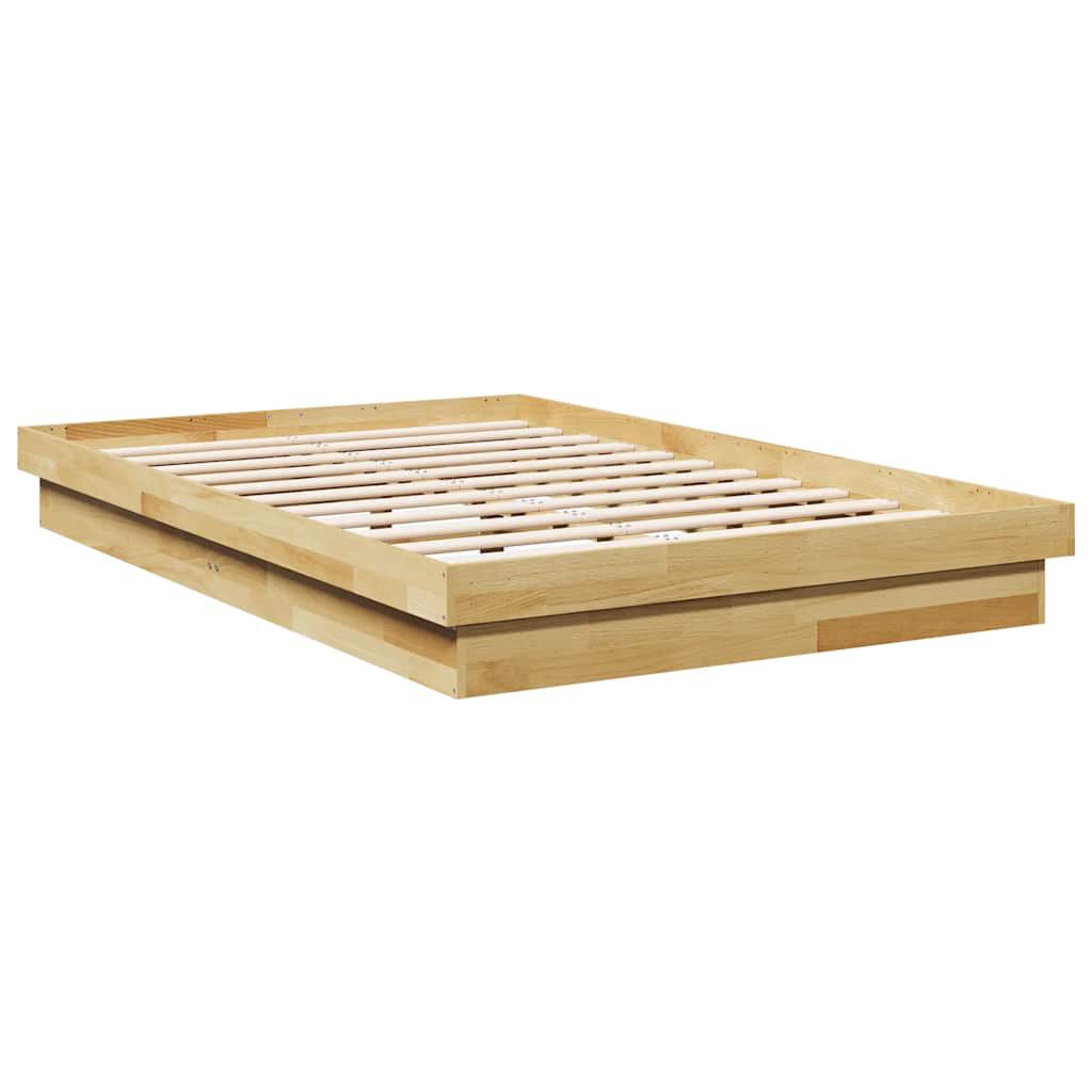 vidaXL Πλαίσιο κρεβατιού χωρίς στρώμα 120x190 cm μασίφ ξύλο δρυς