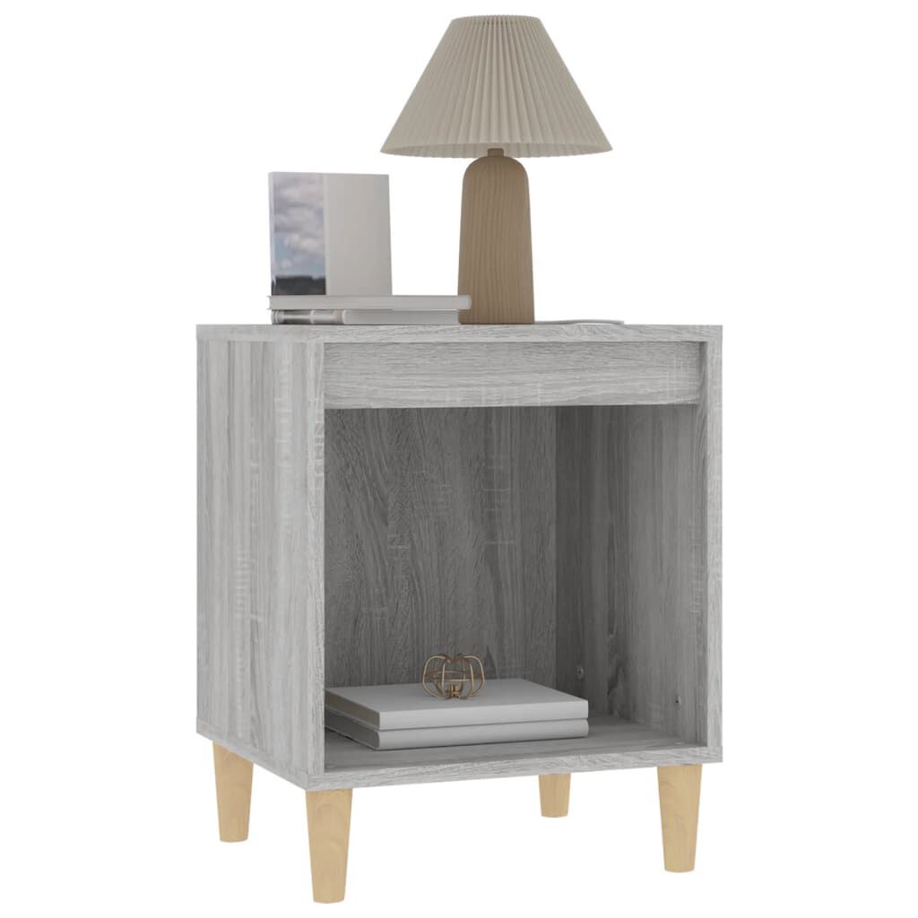vidaXL Κομοδίνο Γκρι Sonoma 40x35x50 εκ.