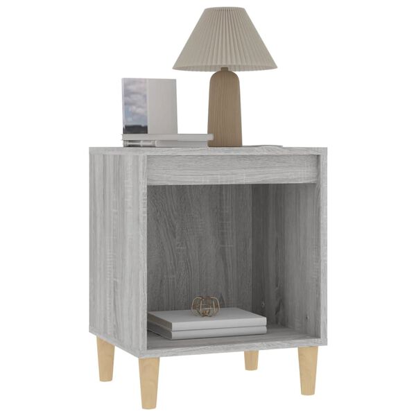 vidaXL Κομοδίνο Γκρι Sonoma 40x35x50 εκ.