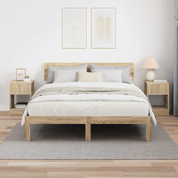 vidaXL End Table 2 pcs &Delta;&rho;ύ&sigmaf; Sonoma 30,5 x 30 x 45 &epsilon;&kappa;