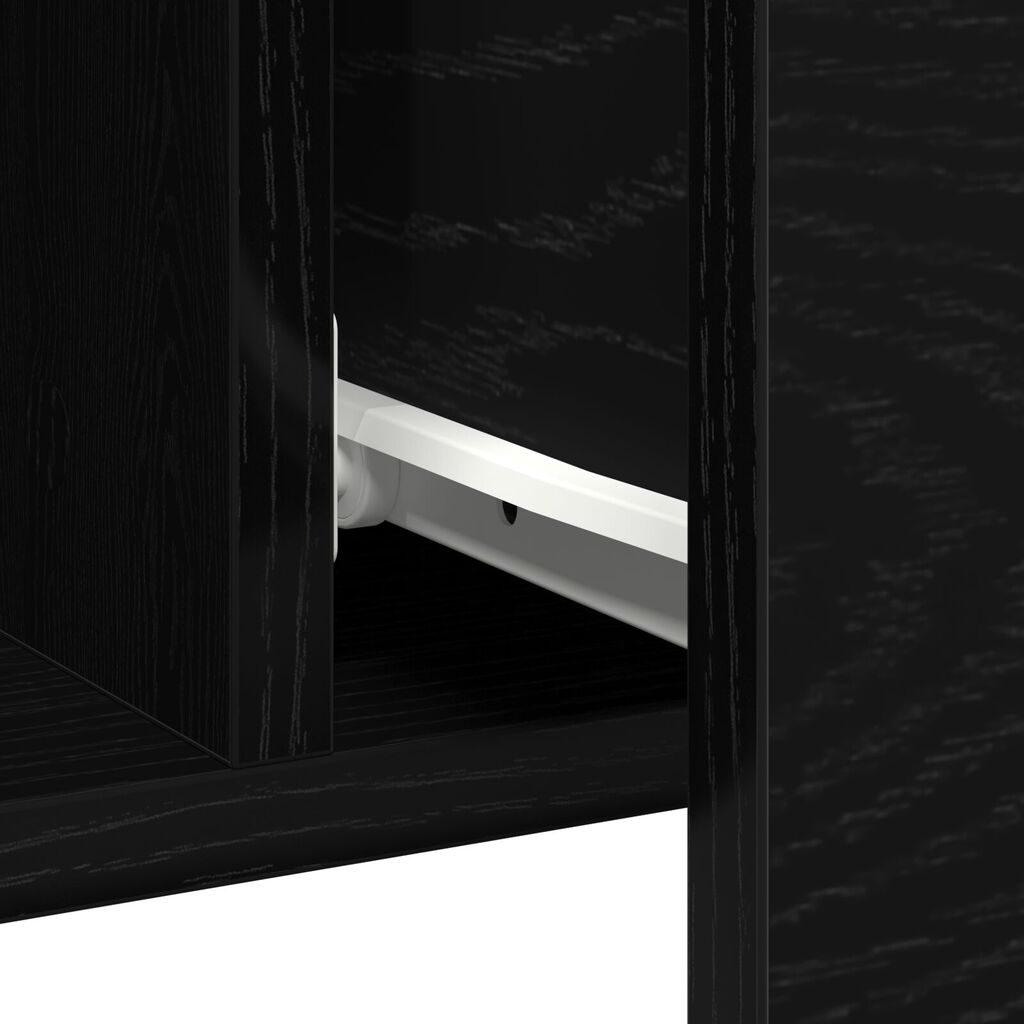 vidaXL Μπουφές Μαύρη Δρυς 100x36x60 εκ. Κατασκευασμένο Ξύλο