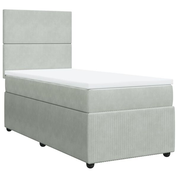 vidaXL &Kappa;&rho;&epsilon;&beta;ά&tau;&iota; Boxspring &mu;&epsilon; &Sigma;&tau;&rho;ώ&mu;&alpha; &Alpha;&nu;&omicron;&iota;&chi;&tau;ό &Gamma;&kappa;&rho;&iota; 90x190 &epsilon;&kappa;. &Beta;&epsilon;&lambda;&omicron;ύ&delta;&iota;&nu;&omicron;