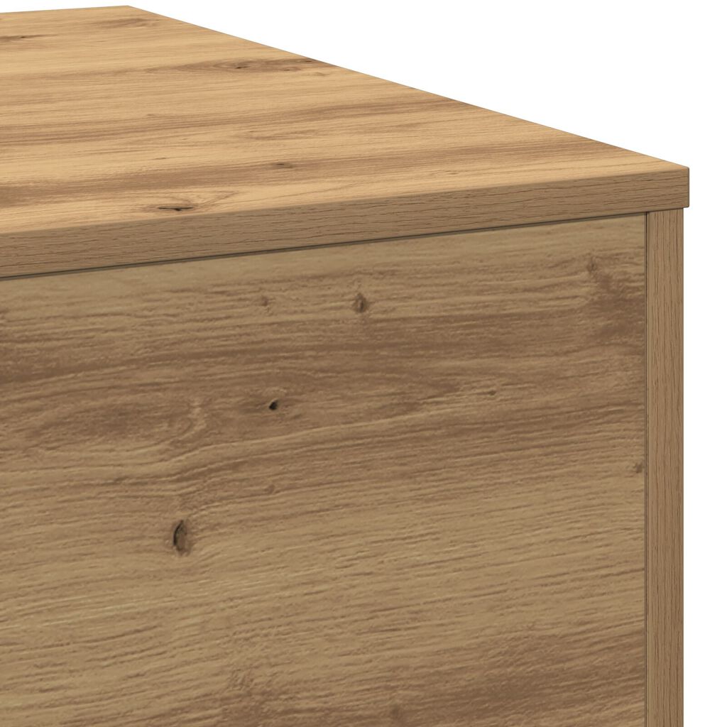 vidaXL Τραπέζι Σαλονιού Artisian από Δρυό 55x55x31 εκ. Φτιαγμένο από ξύλο