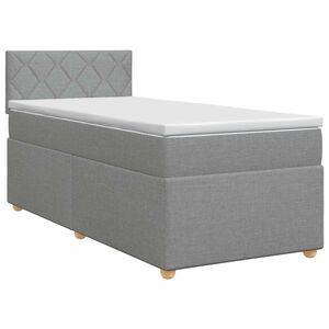 vidaXL &Kappa;&rho;&epsilon;&beta;ά&tau;&iota; box spring &mu;&epsilon; &sigma;&tau;&rho;ώ&mu;&alpha; &Alpha;&nu;&omicron;&iota;&chi;&tau;ό &gamma;&kappa;&rho;&iota; 90 x 190 cm Ύ&phi;&alpha;&sigma;&mu;&alpha;