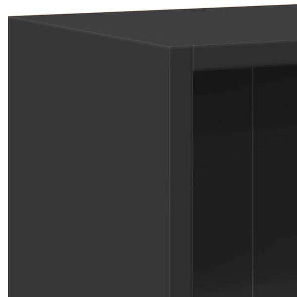 vidaXL Βιβλιοθήκη Μαύρη 60 x 24 x 76 εκ. από Επεξεργασμένο Ξύλο
