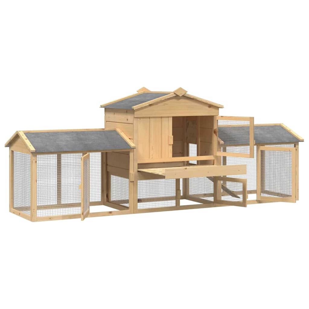 vidaXL Κοτέτσι Καφέ 225 x 60 x 89 εκ