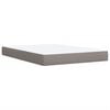 vidaXL &Kappa;&rho;&epsilon;&beta;ά&tau;&iota; Boxspring &mu;&epsilon; &Sigma;&tau;&rho;ώ&mu;&alpha; Taupe 140x190 &epsilon;&kappa;. &Upsilon;&phi;&alpha;&sigma;&mu;ά&tau;&iota;&nu;&omicron;