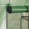 vidaXL Θερμοκήπιο με Ράφια 143 x 143 x 195 εκ. από Ατσάλι
