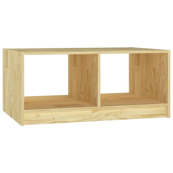 vidaXL Τραπεζάκι Σαλονιού 75 x 50 x 33,5 εκ. από Μασίφ Ξύλο Πεύκου