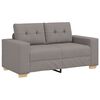 vidaXL Σετ Καναπέ με μαξιλάρι με μαξιλάρι 3 pcs Taupe ύφασμα