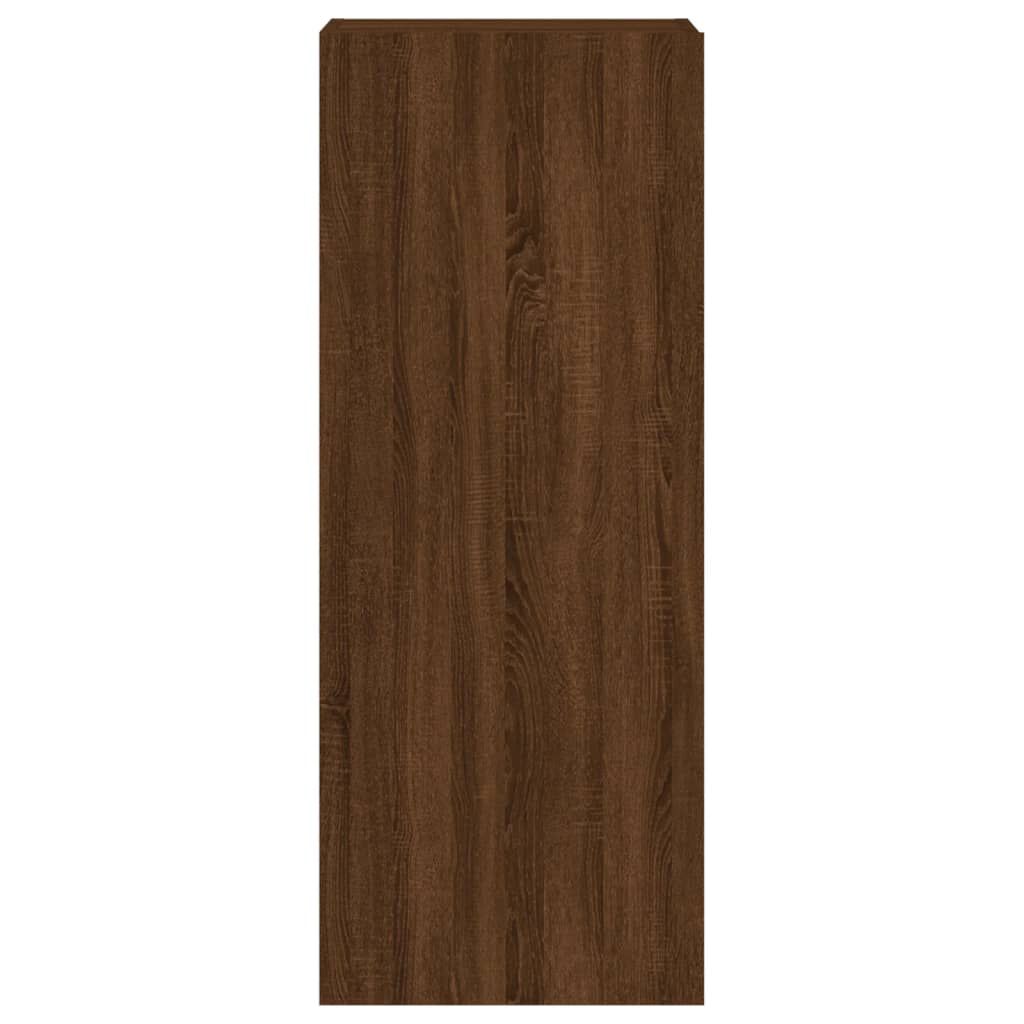 vidaXL Ντουλάπι Τοίχου Τηλεόρασης Καφέ Δρυς 40,5x30x102 εκ. Επεξ. Ξύλο