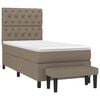 vidaXL &Kappa;&rho;&epsilon;&beta;ά&tau;&iota; Boxspring &mu;&epsilon; &Sigma;&tau;&rho;ώ&mu;&alpha; Taupe 80x200 &epsilon;&kappa;. &Upsilon;&phi;&alpha;&sigma;&mu;ά&tau;&iota;&nu;&omicron;