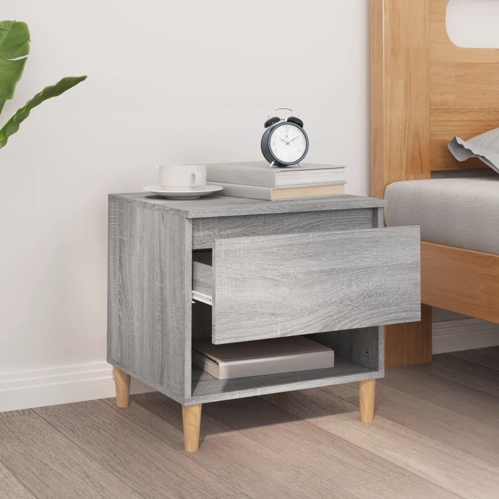 vidaXL Κομοδίνο Γκρι Sonoma 50x46x50 εκ. από Επεξεργασμένο Ξύλο