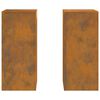 vidaXL &Beta;ά&sigma;&eta; &phi;&upsilon;&tau;ώ&nu; 2 pcs &Sigma;&kappa; rusty 24 x 24 x 55 &epsilon;&kappa;. &Alpha;&tau;&sigma;ά&lambda;&iota; &kappa;&alpha;&iota;&rho;ό
