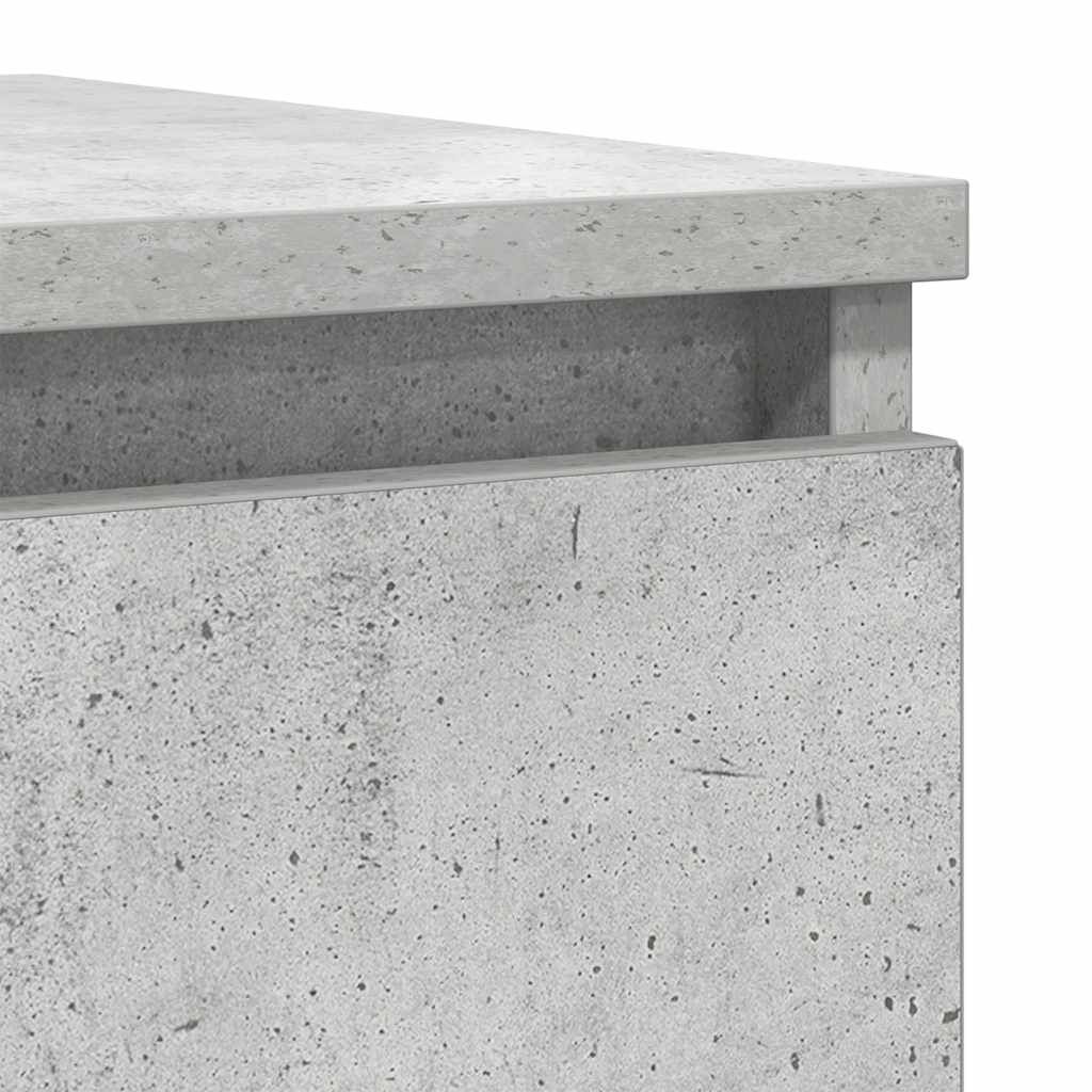 vidaXL Ντουλάπι Γκρι Σκυροδέματος 37,5x35x99 εκ. Επεξεργασμένο Ξύλο