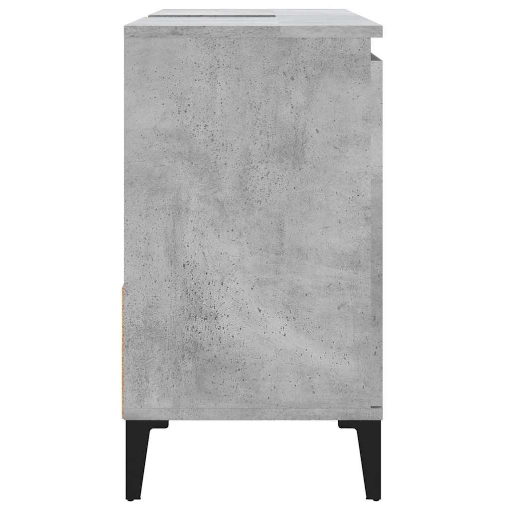 vidaXL Ντουλάπι Μπάνιου Γκρι Σκυροδέματος 65x33x60 εκ. Επεξ. Ξύλο